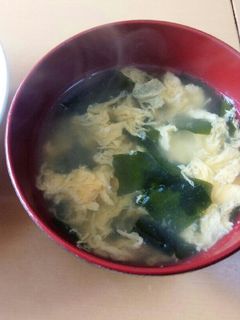 ワカメと卵のスープ-レシピのメイン写真