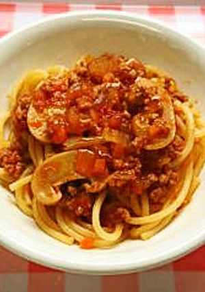 スパゲッティミートソース　給食-レシピのメイン写真
