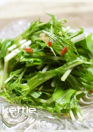 あごだしつゆで簡単☆本格的！水菜キムチ-レシピのメイン写真