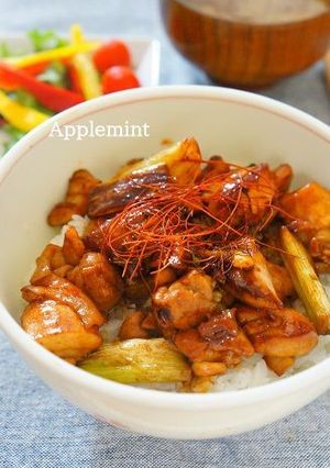 コチュジャン焼き鶏丼-レシピのメイン写真