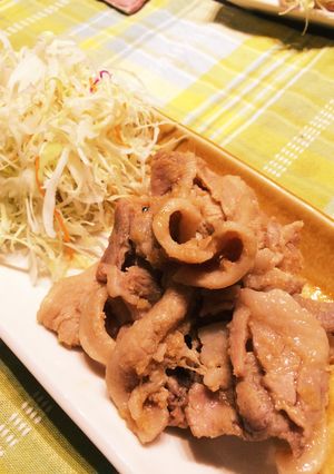 ガツン！豚バラのしょうが焼き！ガツン！-レシピのメイン写真