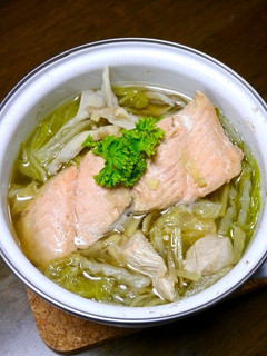 おひとり鍋!たっぷりスパイス☆銀鮭鍋-レシピのメイン写真