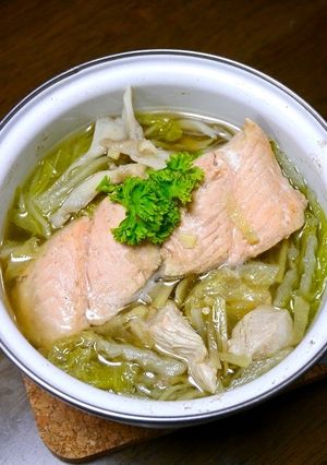 おひとり鍋！たっぷりスパイス☆銀鮭鍋-レシピのメイン写真