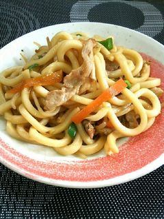 焼き肉のタレde超簡単♡焼き肉うどん♪-レシピのメイン写真