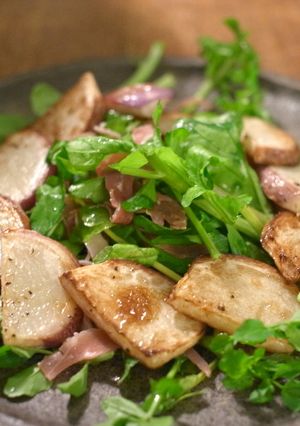 焼畑あつみかぶのソテー　生ハムサラダ仕立-レシピのメイン写真