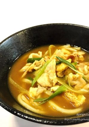 麺つゆ&ルーde簡単おいしいカレーうどん-レシピのメイン写真