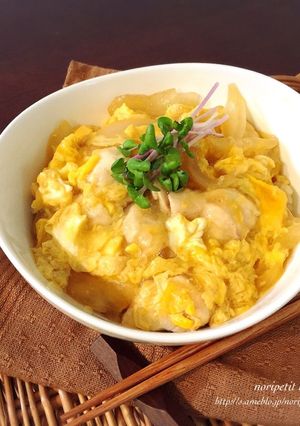 ささみ&麺つゆdeとろ〜り美味しい親子丼-レシピのメイン写真