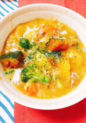 秋野菜たっぷり☆かぼちゃシチュー-レシピのメイン写真