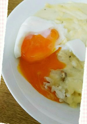カルボナーラ ご飯に掛けて ～リゾット風-レシピのメイン写真