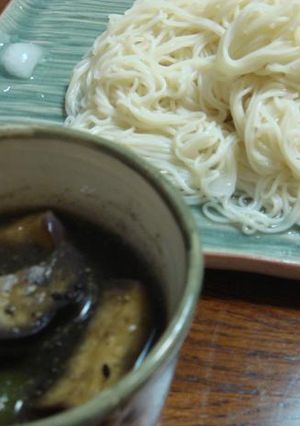 ナスとピーマンのゴマ味噌そうめん☆-レシピのメイン写真