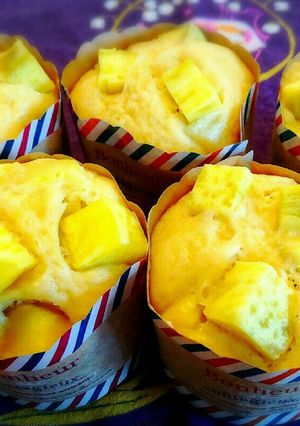 レンジで時短！さつまいも蒸しパン♪-レシピのメイン写真