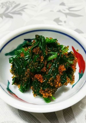 簡単 ほうれん草のおひたし とびっこ和え-レシピのメイン写真