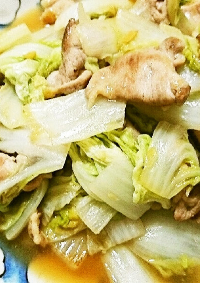 豚こま肉と白菜のオイスターソース炒め-レシピのメイン写真