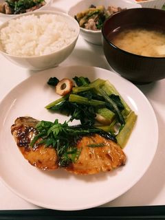 ぶりの梅しそ照り焼き-レシピのメイン写真