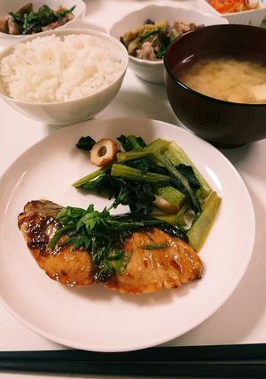 ぶりの梅しそ照り焼き-レシピのメイン写真