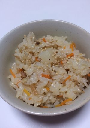 娘が大好きな我が家の炊き込みご飯♡-レシピのメイン写真