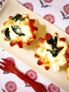 リコッタで☆鮭ほうれん草の皮なしキッシュ-レシピのメイン写真