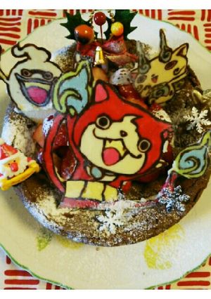 妖怪ウォッチ☆キャラケーキ♪クリスマス♪-レシピのメイン写真