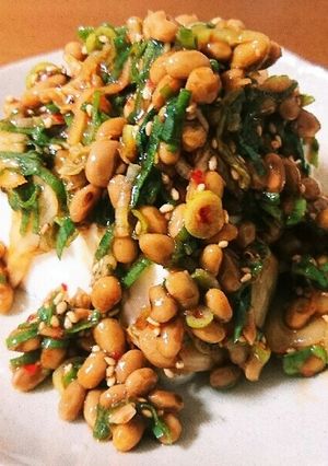 簡単!納豆キムチネギ豆腐~☆-レシピのメイン写真