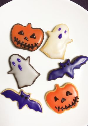 ハロウィンアイシングクッキー-レシピのメイン写真