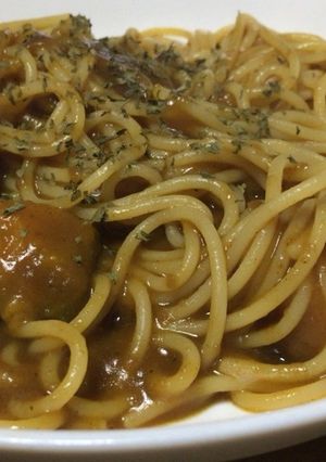 カレーパスタ#リメイクレシピ#残りカレー-レシピのメイン写真