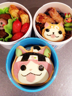 妖怪ウォッチ モモタロニャン弁当-レシピのメイン写真