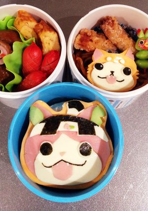 妖怪ウォッチ モモタロニャン弁当-レシピのメイン写真