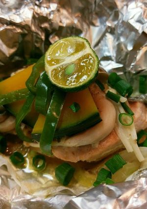 簡単♪幸せ～♪秋鮭ときのこのホイル焼き-レシピのメイン写真