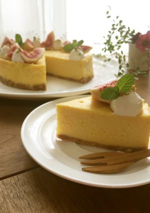 安納芋で♪濃厚チーズケーキ-レシピのメイン写真