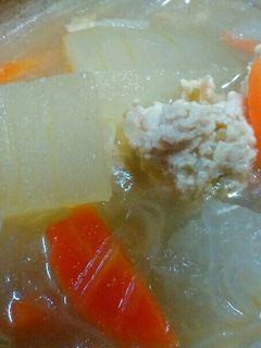 ダシダでこっくり冬瓜と鶏団子煮-レシピのメイン写真