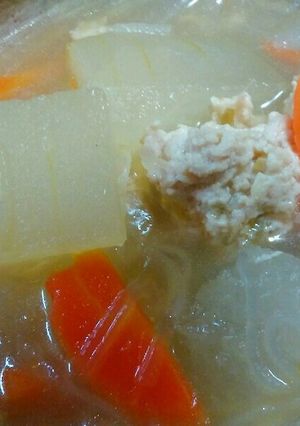 ダシダでこっくり冬瓜と鶏団子煮-レシピのメイン写真
