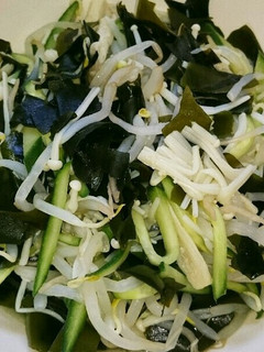 もやし&わかえのきゅうりの昆布茶和え☆-レシピのメイン写真