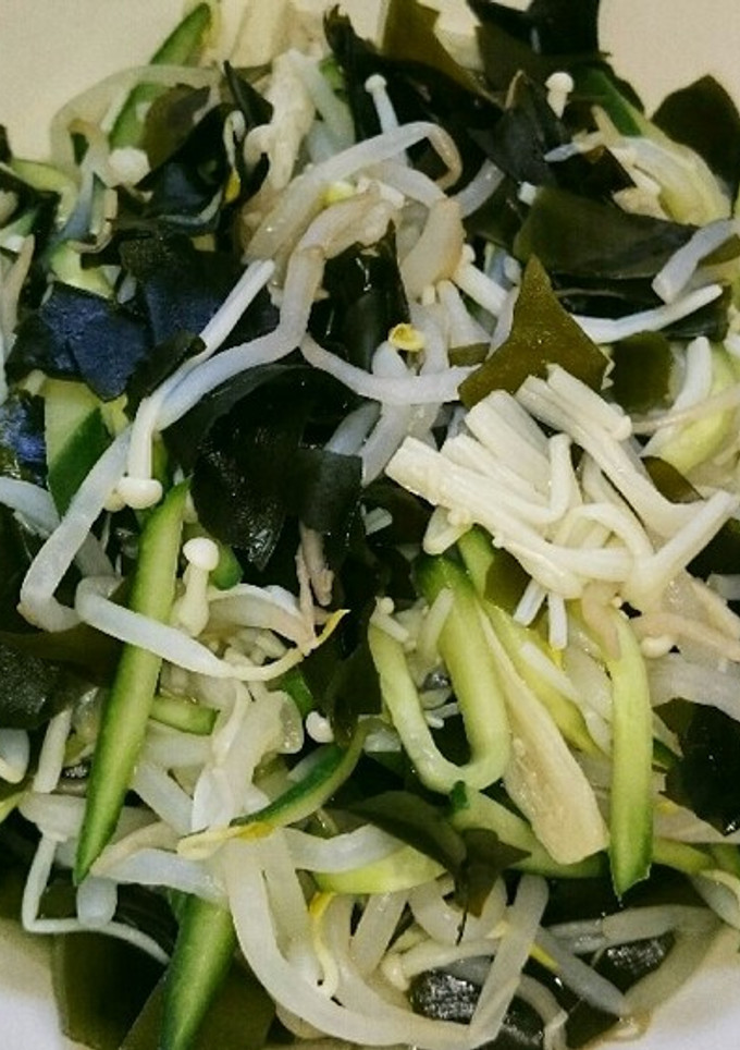 もやし&わかえのきゅうりの昆布茶和え☆-レシピのメイン写真