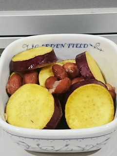 さつま芋と煮豆の金時豆を仲良しレンチン♪-レシピのメイン写真