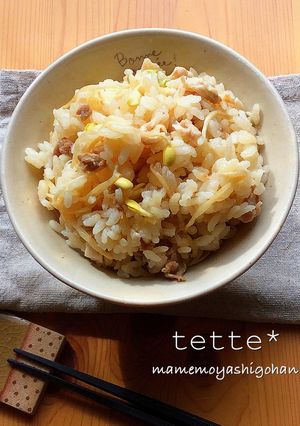 豆もやしの炊き込みご飯-レシピのメイン写真