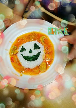 ハロウィン☆デコカレー-レシピのメイン写真