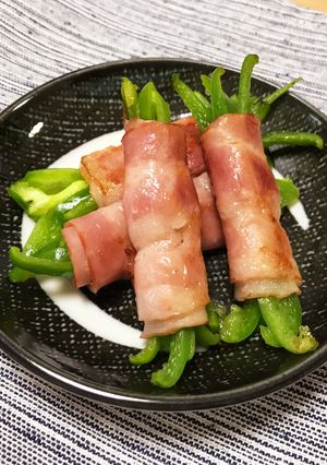 ピーマンベーコン♪ お弁当やおつまみに-レシピのメイン写真