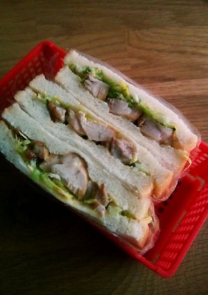絶品！照り焼きチキンサンド。-レシピのメイン写真