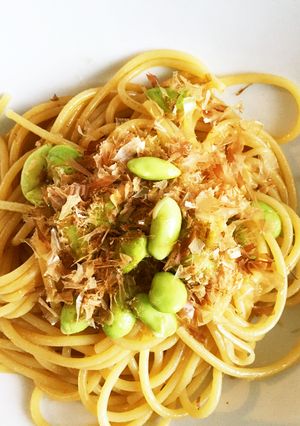 ダシダでシンプル旨枝豆和風パスタ-レシピのメイン写真