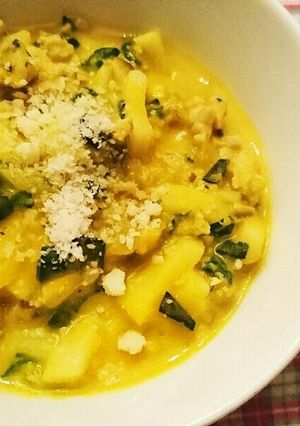 離乳食後期 カボチャクリームうどん-レシピのメイン写真