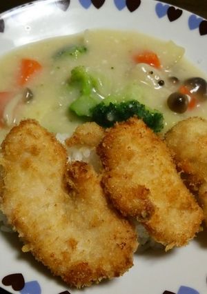 ありかな？カツシチューライス-レシピのメイン写真