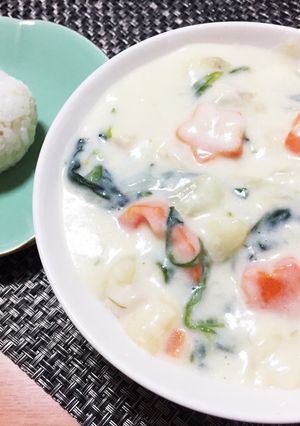 わける派！ほうれん草のシチュー-レシピのメイン写真