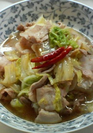 配偶者のお気に入り。白菜の豚ばら煮♪-レシピのメイン写真