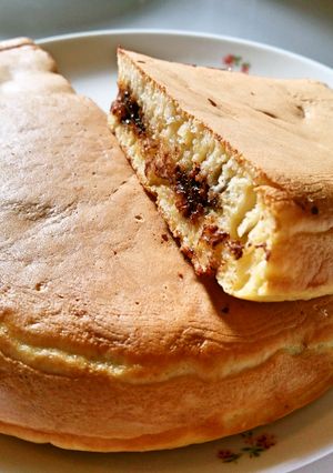 アッちゅ～ま♪バナナ&チョコパンケーキ-レシピのメイン写真