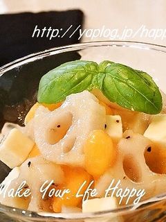 レンコンと柿☆ヘルシーサラダ-レシピのメイン写真