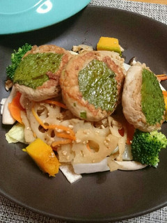 鶏つくねの温野菜サラダ-レシピのメイン写真