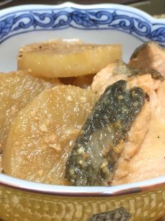 秋鮭と大根の味噌煮-レシピのメイン写真