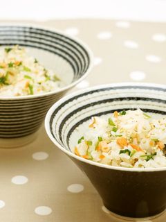 【炊飯器で!】鮭とせりのおこわ-レシピのメイン写真