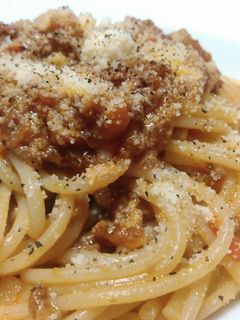 ミートソーススパゲティー-レシピのメイン写真