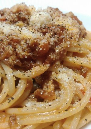 ミートソーススパゲティー-レシピのメイン写真